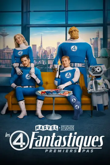 Affiche du film Les 4 Fantastiques : Premiers Pas (science-fiction)